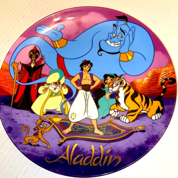 Disney Other - Aladdin Memorabilia 1992 Disney Studios Collector Plate #4326 of 15,000 No Box.